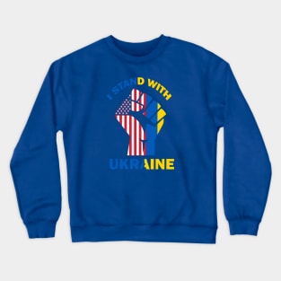 USA stand with Ukraine Crewneck Sweatshirt